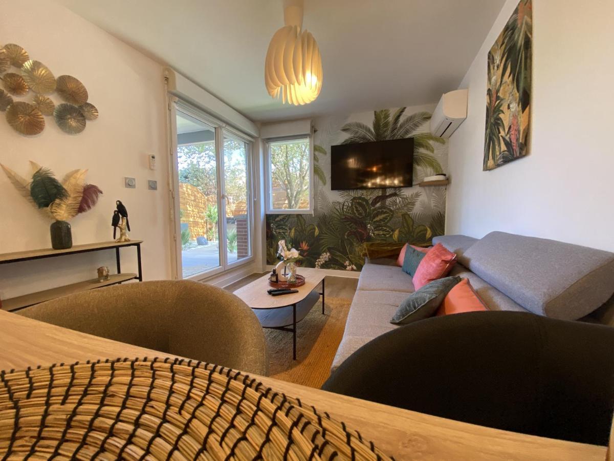 Le Jungle : T2 Avec Jardin Et Jacuzzi Apartamento Blagnac Exterior foto