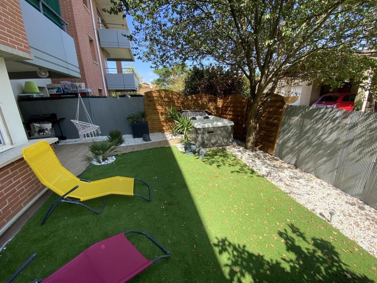 Le Jungle : T2 Avec Jardin Et Jacuzzi Apartamento Blagnac Exterior foto