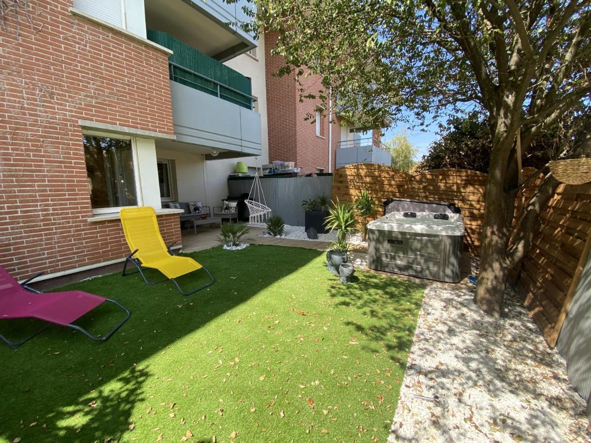 Le Jungle : T2 Avec Jardin Et Jacuzzi Apartamento Blagnac Exterior foto